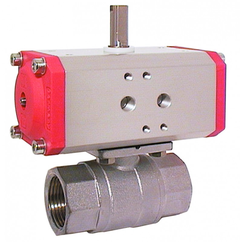 Zawór kulowy pneumatyczny gwintowany G5/4 TYP KA26-EE55 (napęd jednostronny)